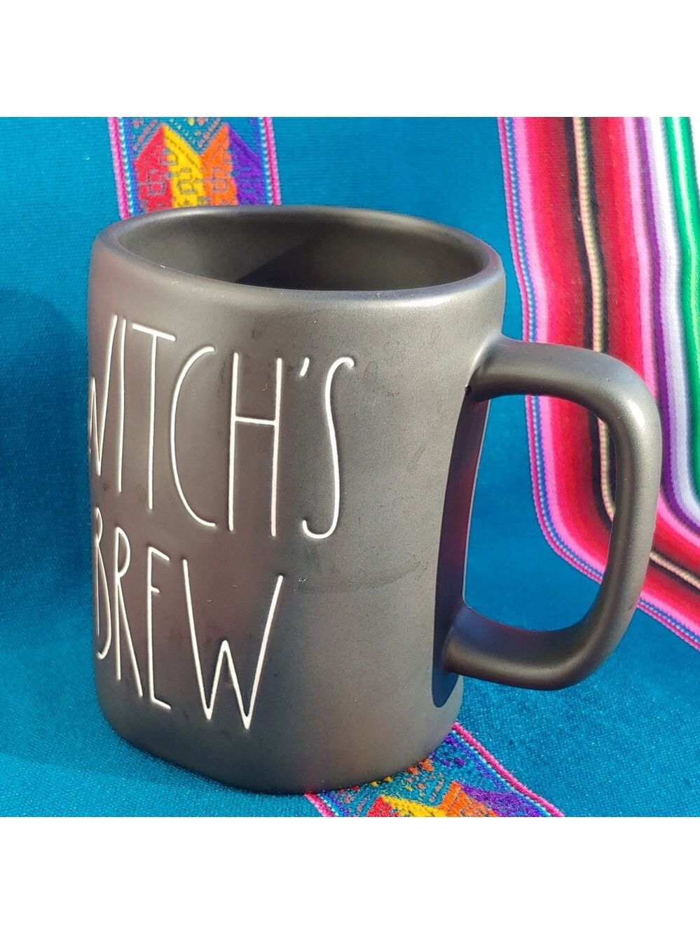 Rae Dunn Matte Black Ceramic Witch's Brew Coffee Mug - Picture 2 of 8